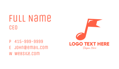 Generic Music Flag Business Card Image Preview