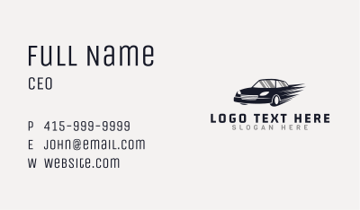 Fast Automobile Car Business Card Image Preview