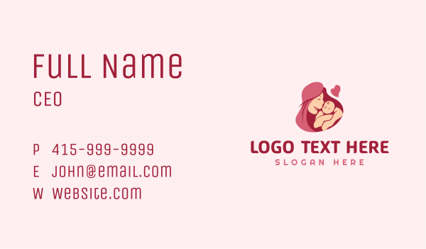 Parent Mother Childcare Business Card Design Image Preview