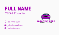 Purple Sports Car Business Card Image Preview