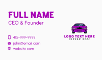 Purple Sports Car Business Card Preview