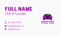 Purple Sports Car Business Card Image Preview