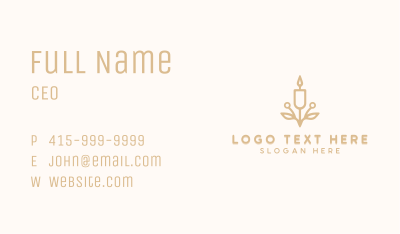 Candlelight Decor Candle Business Card Image Preview