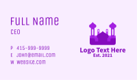 Purple Muslim Temple  Business Card Image Preview