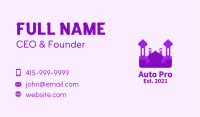 Purple Muslim Temple  Business Card Image Preview