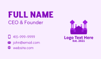 Purple Muslim Temple  Business Card Design