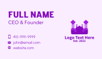 Purple Muslim Temple  Business Card Image Preview