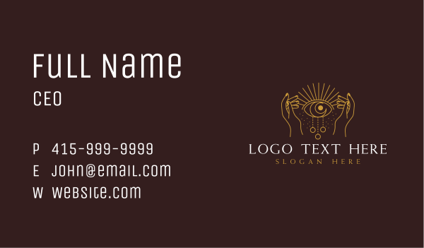 Fortune Telling Eye Business Card Design Image Preview