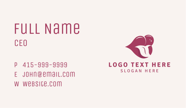 Adult Sexy Lips Business Card Design Image Preview