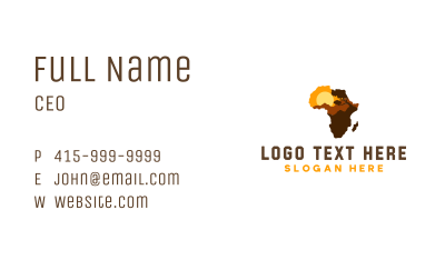 African Map Country Business Card Image Preview