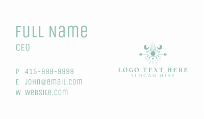 Cosmic Boho Eye Business Card Image Preview