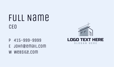 Architect Realty Home Structure Business Card Image Preview