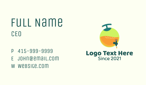 Fresh Fruit Juice Container Business Card Design Image Preview