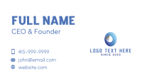 Blue Digital Letter O Business Card Image Preview