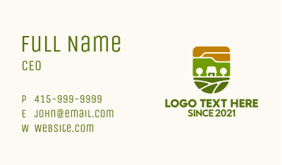 Provincial Farm Scenery  Business Card Image Preview
