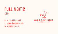 Red Woodpecker Bird  Business Card Image Preview