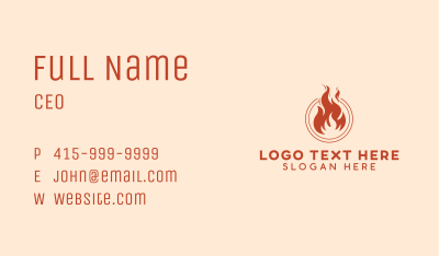Fire Torch Light Business Card Image Preview