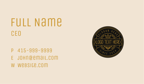 Professional Upscale Brand Business Card Design Image Preview