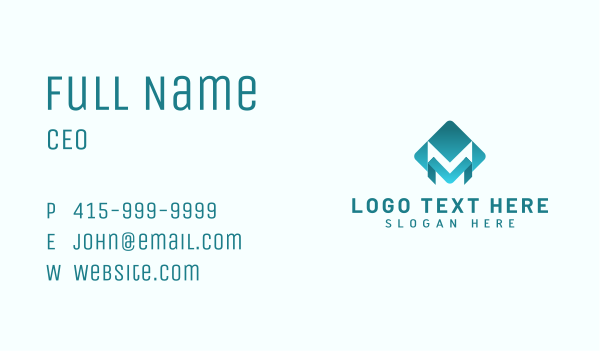 Media Startup Letter M Business Card Design Image Preview