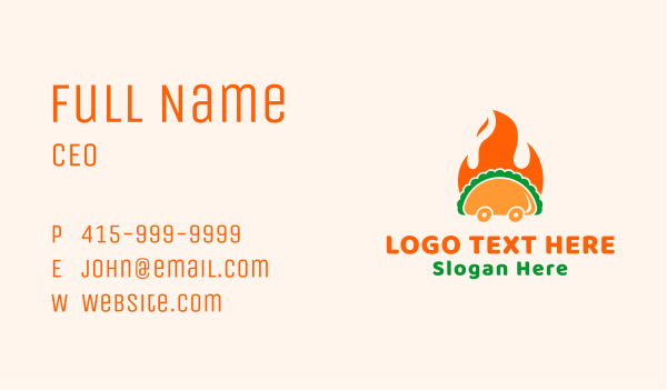 Mexican Taco Cart  Business Card Design Image Preview