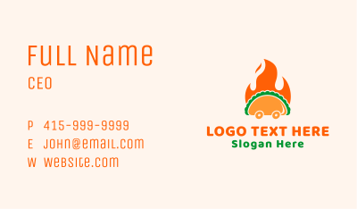 Mexican Taco Cart  Business Card Image Preview