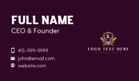 Deer Shield Antler Business Card Design