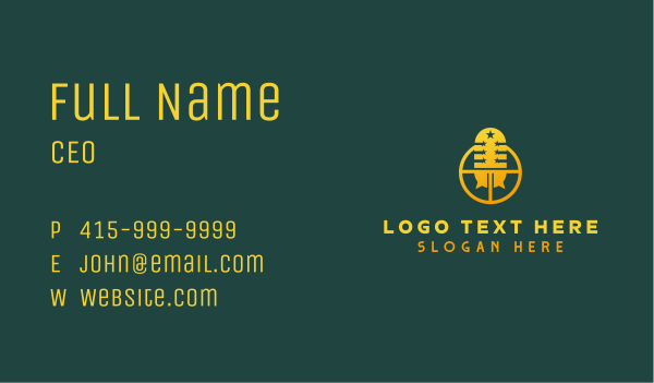 Golden Mic Podcast Business Card Design Image Preview