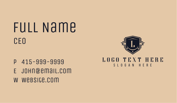 High End Boutique Lettermark Business Card Design Image Preview