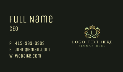 Luxury Crown Hotel Business Card Image Preview
