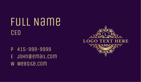 Royal Luxury Monarchy Business Card Design Image Preview