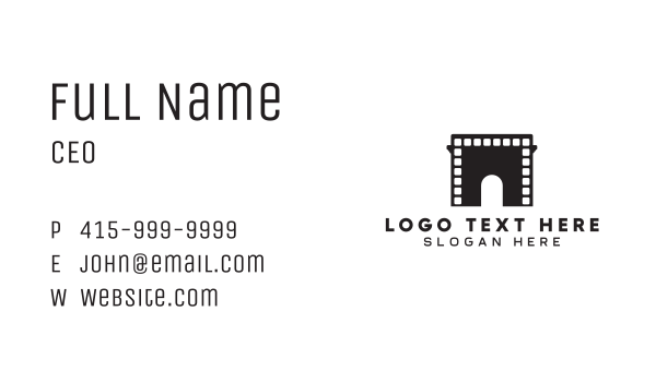 Arch Movies  Business Card Design Image Preview