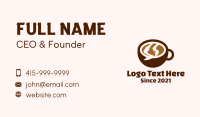 Chat Bubble Cup Business Card Image Preview