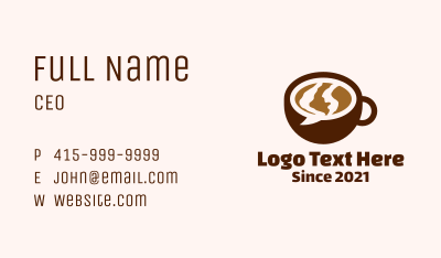 Chat Bubble Cup Business Card Image Preview