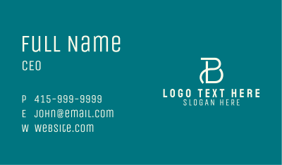 Generic Business Letter B  Business Card Image Preview