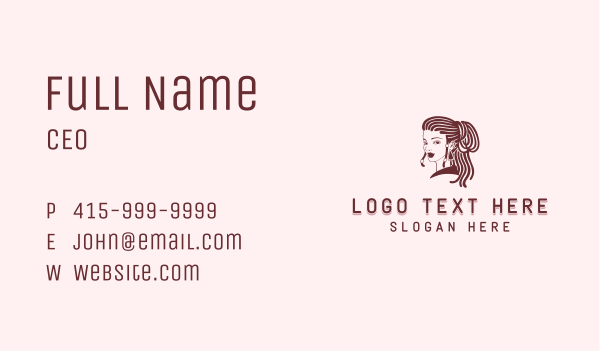 Dreadlocks Hair Salon Business Card Design Image Preview