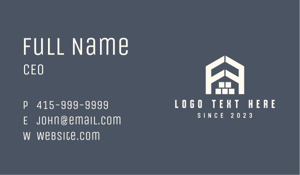 Storage Property Letter F Business Card Design Image Preview