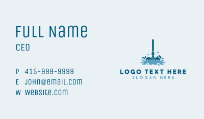 Mop Sanitation Cleaning Business Card Image Preview
