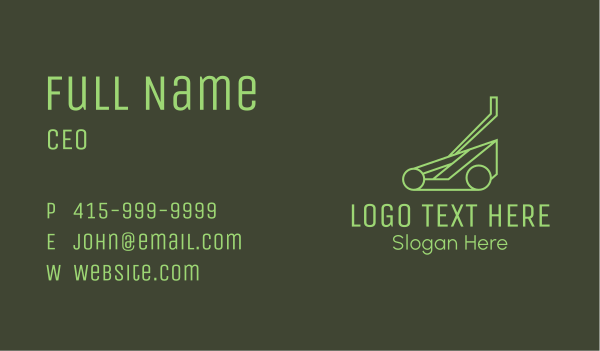 Law Mower Gardening Business Card Design Image Preview