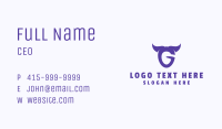 Devil G Wings Business Card Image Preview