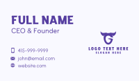 Devil G Wings Business Card Design