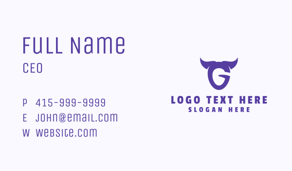 Devil G Wings Business Card Design Image Preview