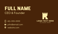 Castle Letter R Business Card Image Preview