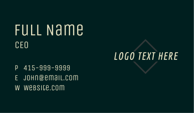 Generic Professional Brand Business Card Image Preview
