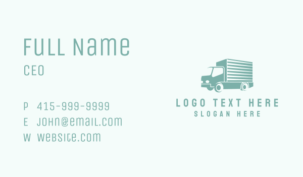 Logistics Freight Trucking Business Card Design Image Preview