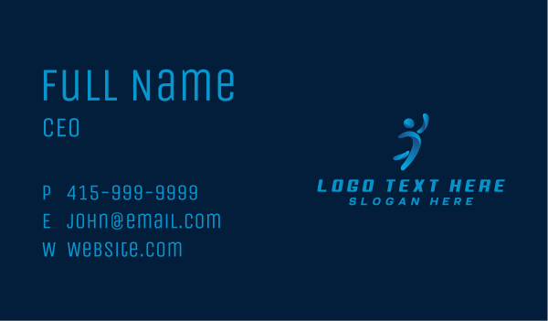 Athletic Sports Player Business Card Design Image Preview