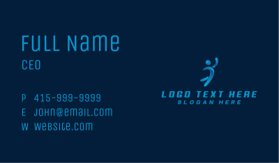 Athletic Sports Player Business Card Image Preview