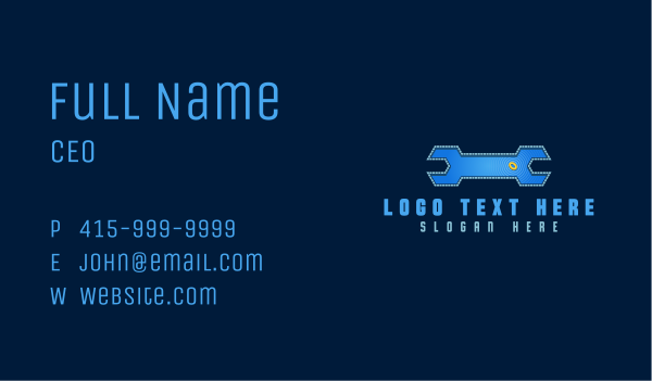 Pool Wrench Plumbing Business Card Design Image Preview