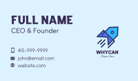 Blue Home Rocket Business Card Image Preview