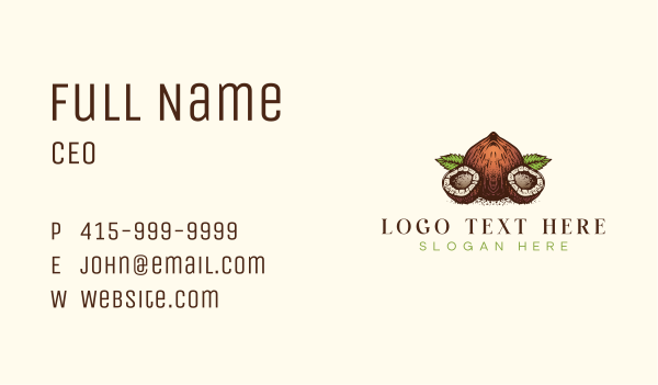 Coconut Oil Essence Business Card Design Image Preview