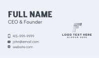 Industrial Company Letter F Business Card Image Preview
